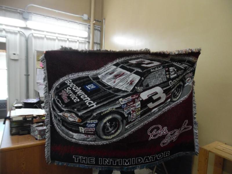 lot 116 image: Dale Earnhardt throw