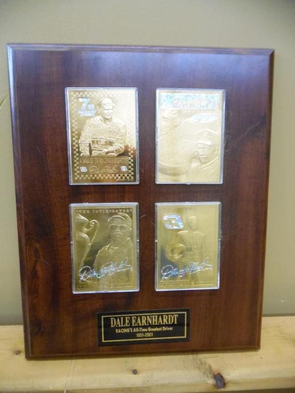 lot 13 image: Dale Earnhardt wall hanging