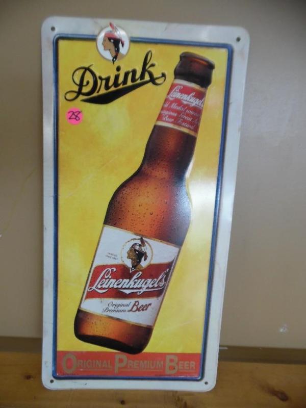 lot 28 image: Beer sign