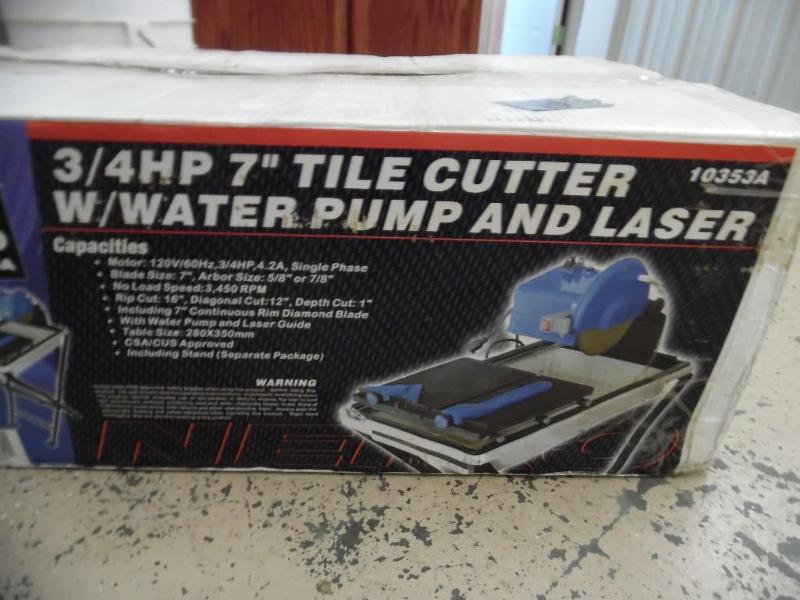 lot 15 image: Tile saw