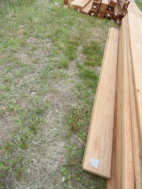Brown treated lumber