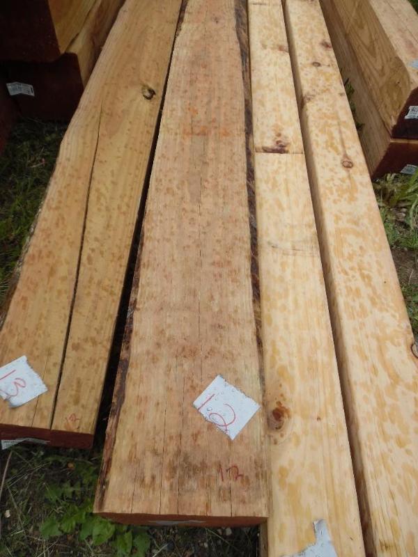 Brown treated lumber