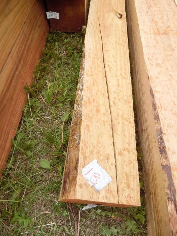 Brown treated lumber