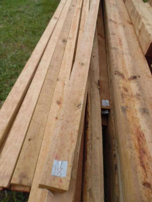 Brown treated lumber