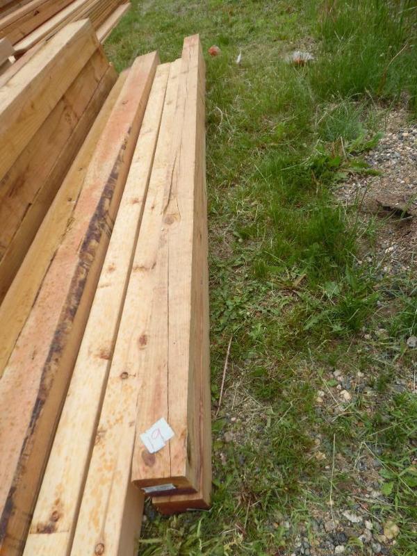 Brown treated lumber