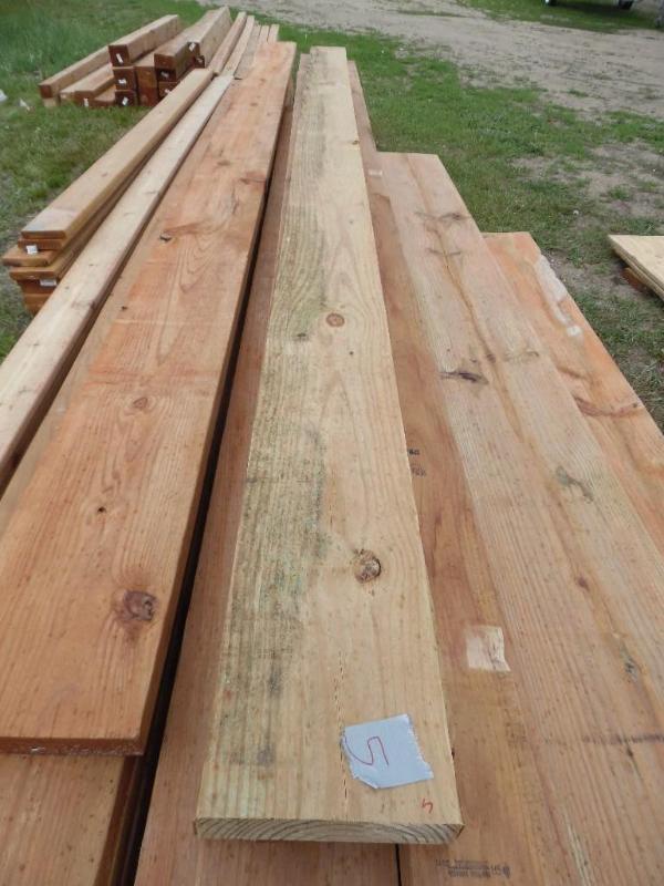 Brown treated lumber