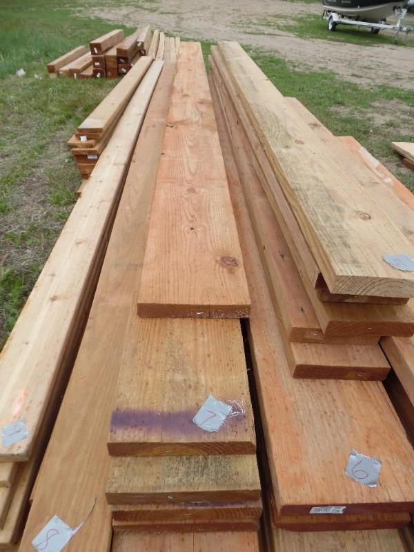 Brown treated lumber