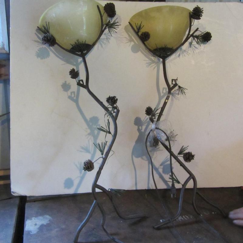 lot 149 image: Pine Branch Light Sconces