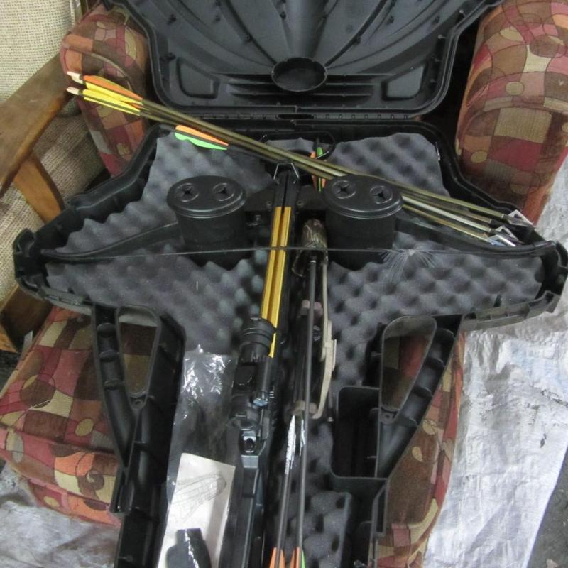 lot 55 image: Crossbow, Arrows, Case