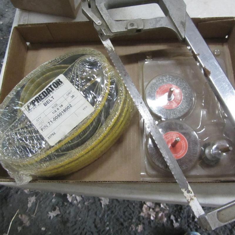 lot 71 image: Hack Saw, Sanding & Wire Wheel