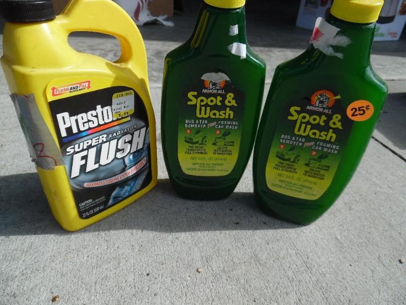 Radiator flushspot wash