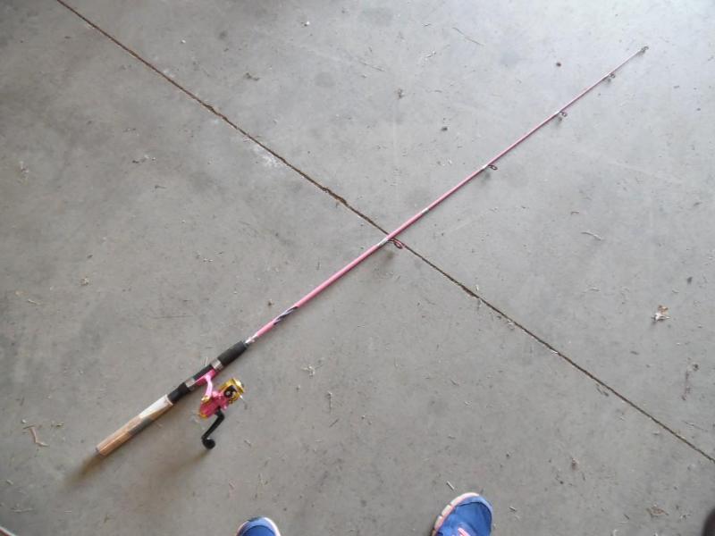 lot 8 image: Fishing rod and reel