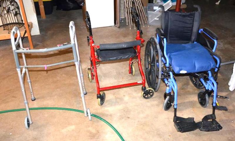 Medical devices - wheel chair &amp 2 walkers...