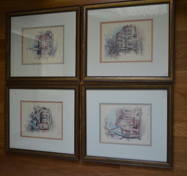 Set of 4 Colonial Williamsburg prints 14x9&qu...