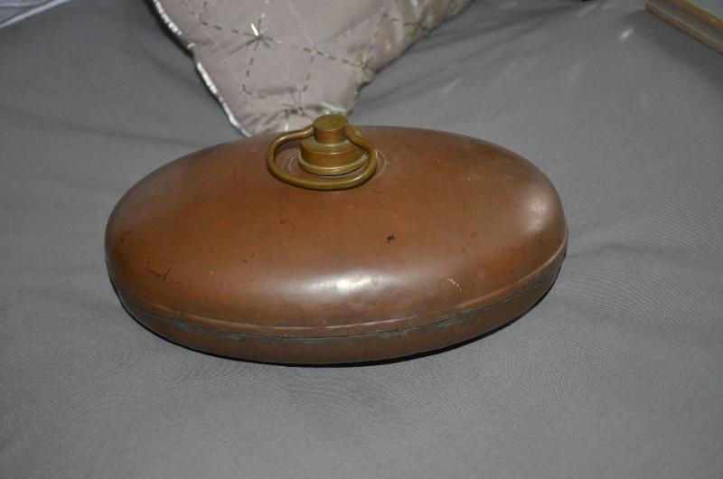 vintage brass German foot warmer  bed warmer...