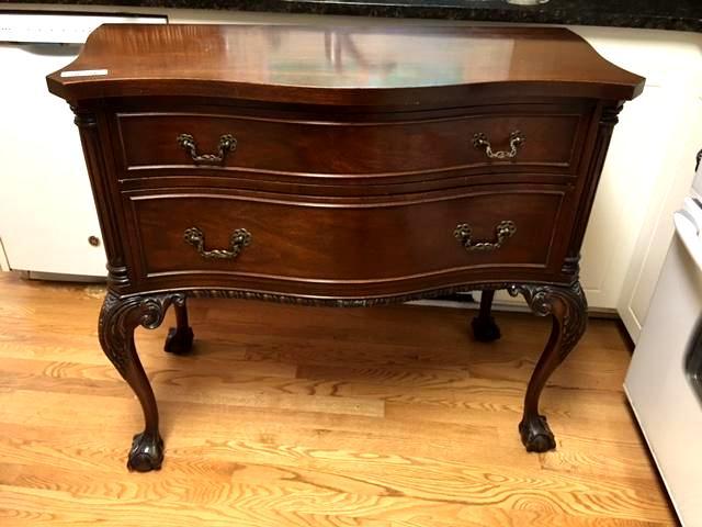 Beautiful Antique 2 Drawer Buffet or entry wa...