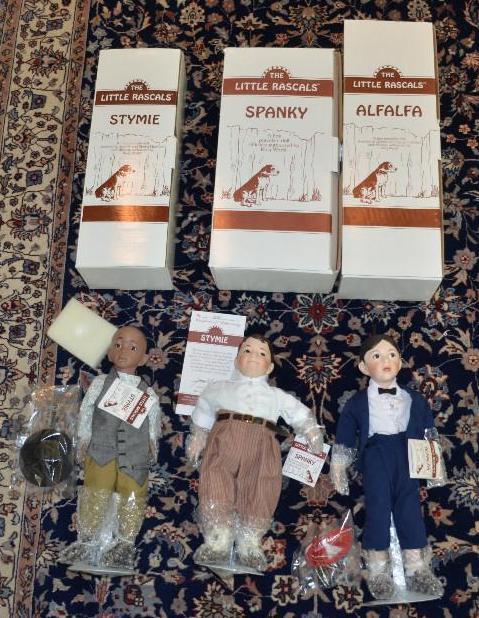 5 Little Rascals Our Gang collectible dolls s...
