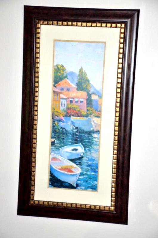 Shoreline framed print by Behrens 25x47&quot...