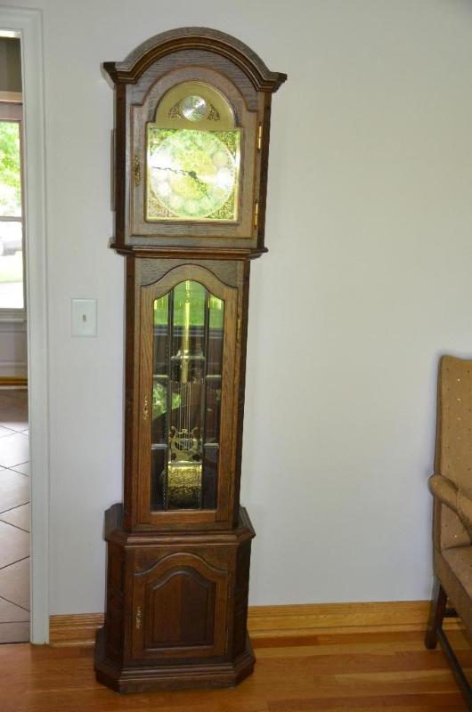 Grandfather clock hand made made in the Black...