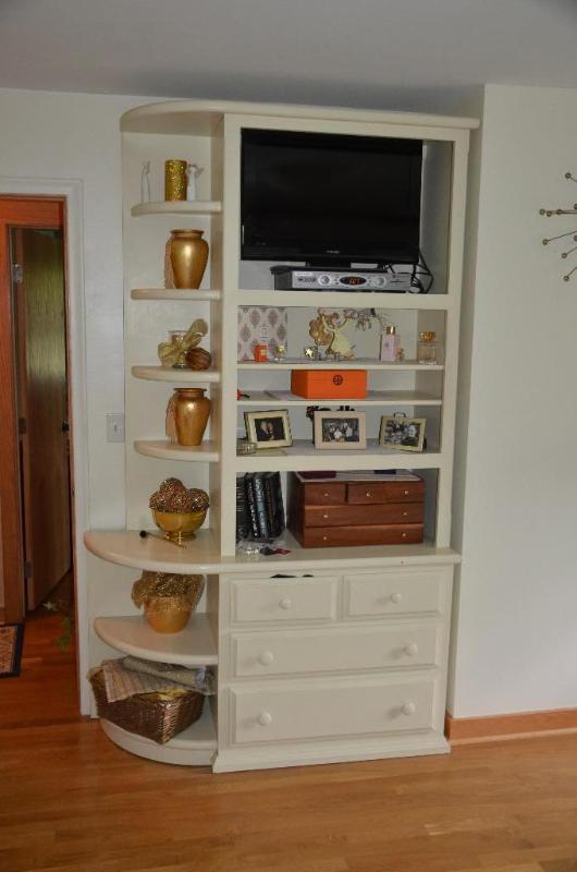 Custom wood cabinet  bookshelf 54x20x92&quot...