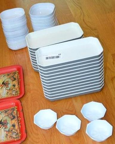 American Airlines food tray collection, North...