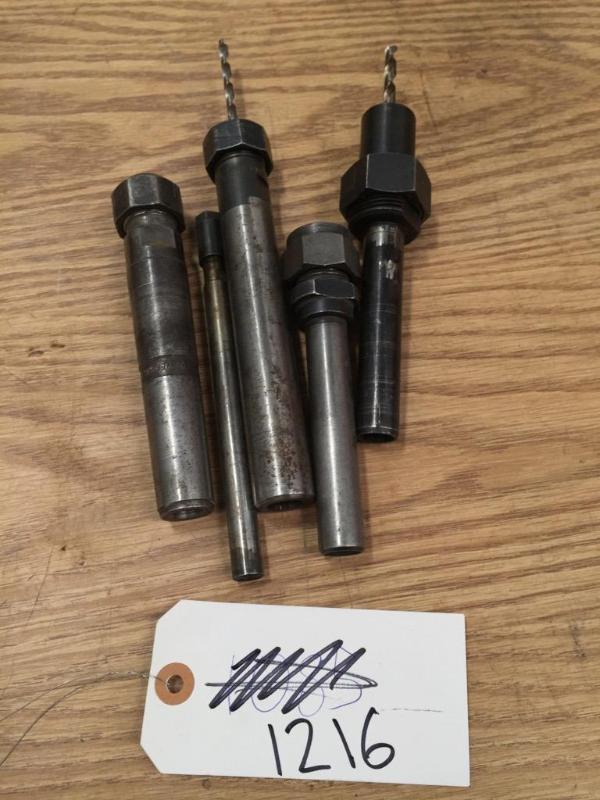 lot 214 image: (4) straight shank Collet Holders