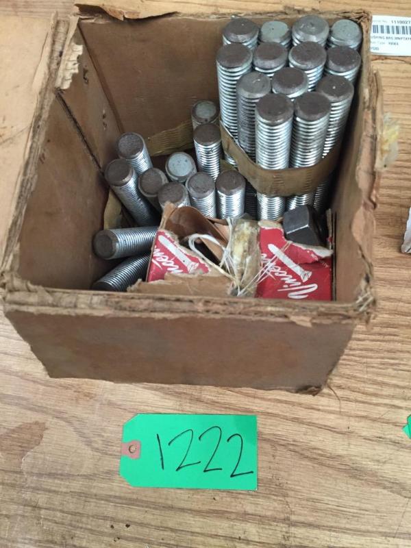 lot 218 image: Assorted threaded stock and bolts...