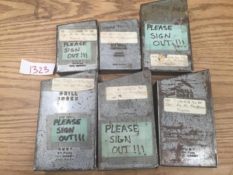 lot 298 image: Lot of (6) assorted Drill Indexes