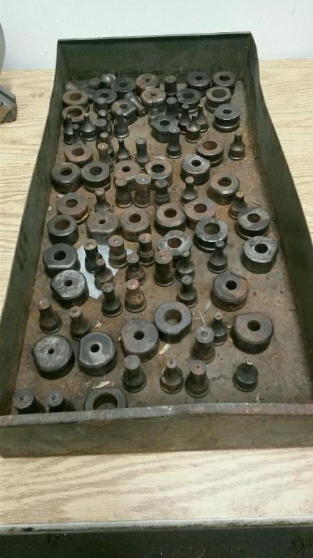 lot 315 image: Large Bin of BF Co. Punches...