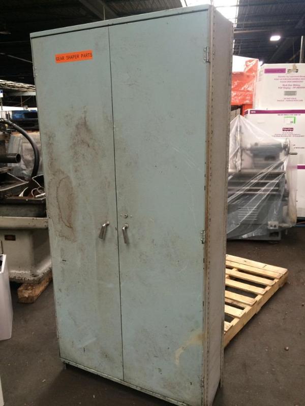 lot 344 image: Old School heavy duty 2-door metal cabinet. A...