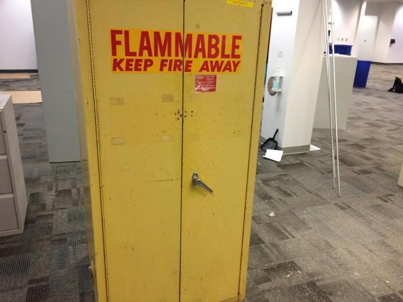 lot 5 image: Eagle Model 1962 Safety Storage Cabinet. 60 G...