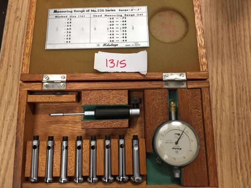 lot 72 image: Mitutoyo Split Ball Bore Gage set with Mituto...