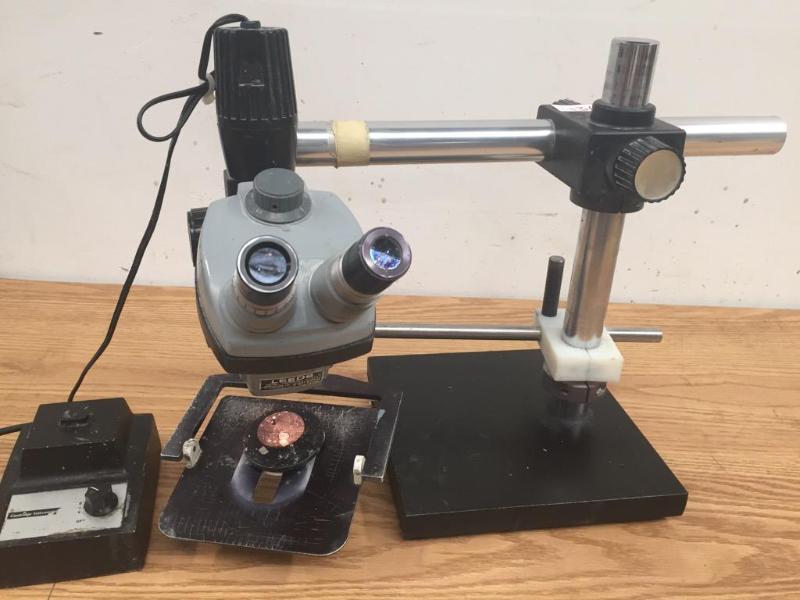 lot 82 image: Bausch and Lomb Stereo Microscope with Illuminator