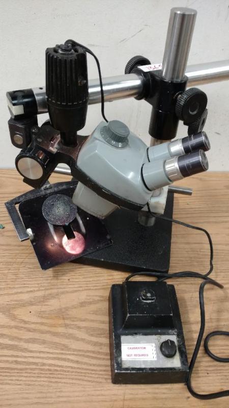 lot 83 image: Bausch and Lomb Stereo Microscope with Illuminator