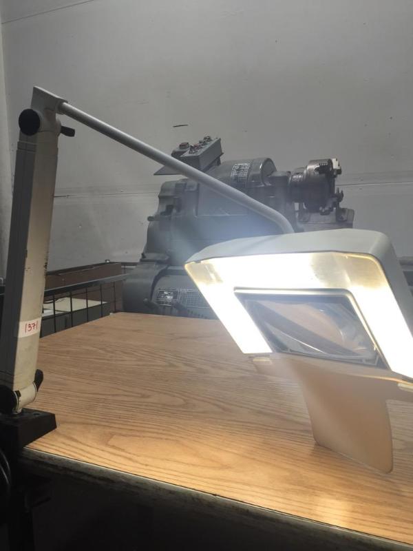 lot 87 image: Waldmann Lighting Omnivue SNL-319 3-Bulb Benc...