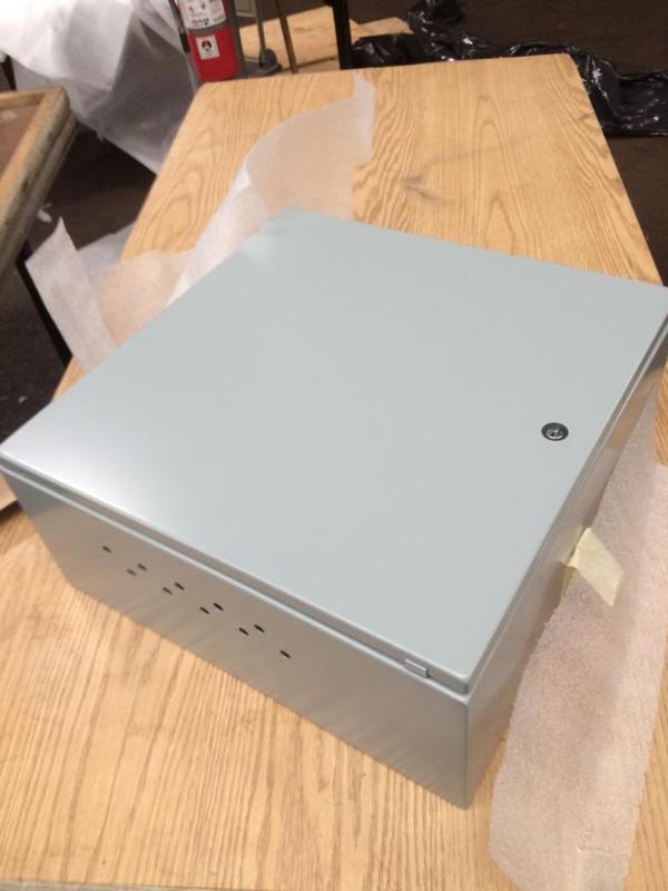 lot 93 image: (2) Unused in Box Hoffman Enclosures Cat. No. CSD20208 SPL Catalog Number CSD20208 Sizes AxBxC 20