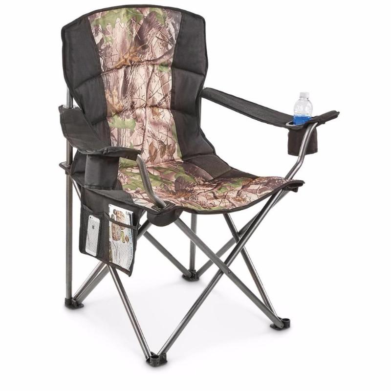 lot 33 image: Guide Gear Camo King Chair, 500 lb Capacity