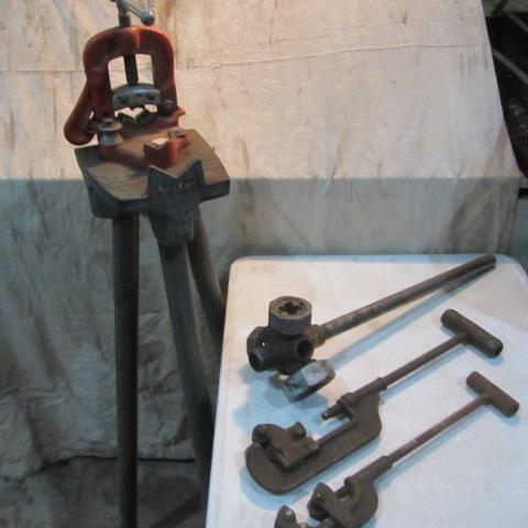Ridgid Pipe Vise, Threaders, Cutters