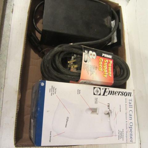 New Can Opener, Power Cords, Timer