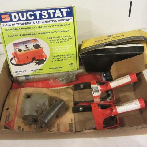 Brass Shim, Ductstat, Angle Drill Kit