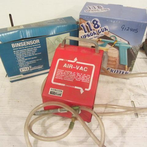 Dust Level Sensor, Air-Vac, Spray Gun