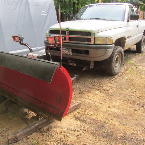 1996 Dodge Ram Truck, Hiniker Snow Plow
