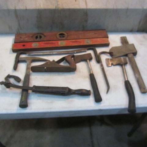 Draw Knife, Levels, Hatchets, Pry Bar
