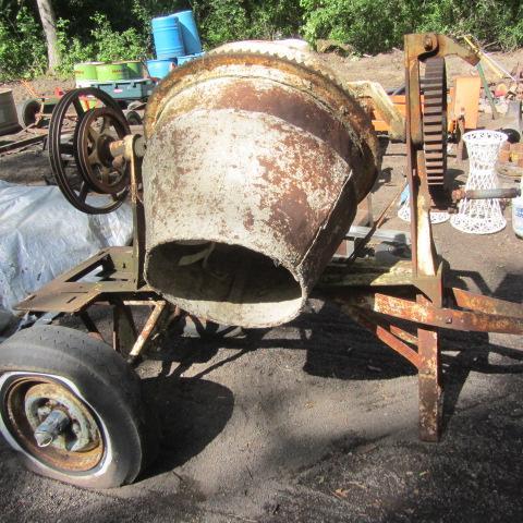 Cement Mixer on Trailer