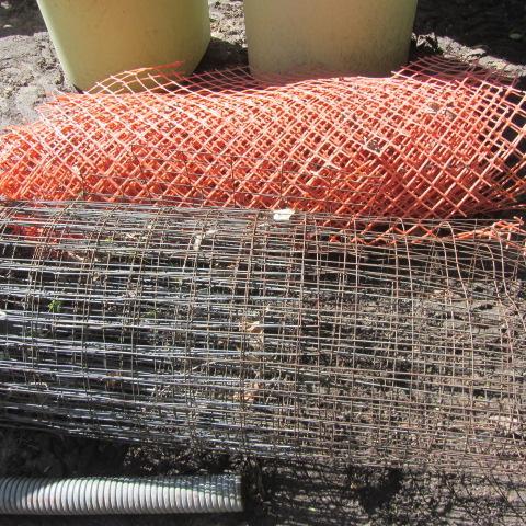 Orange Snow Fence, Roll Wire