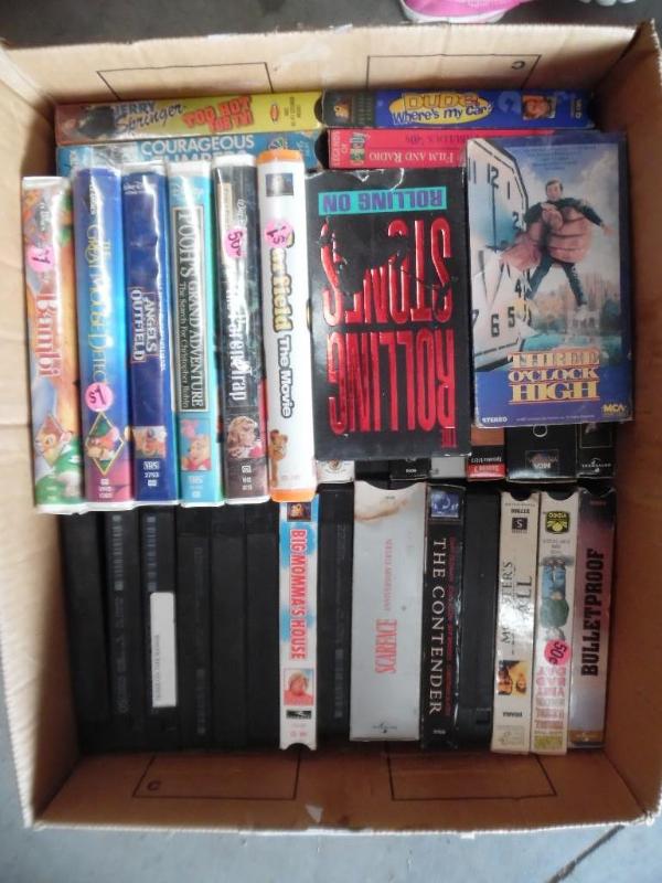 Lot of VHS tapes
