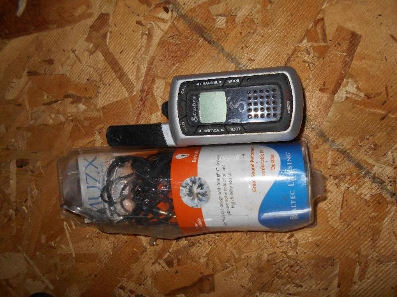 Cobra CB  Walkie Talkie and Headphones