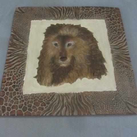 African Lion Tile