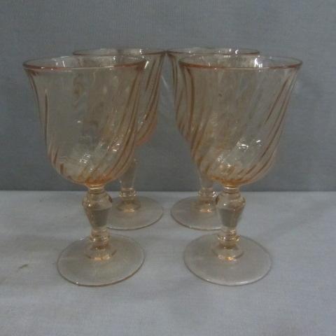 Pink Depression Goblets