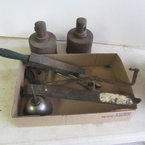 Smudge Pots, Stone, Hack Saw